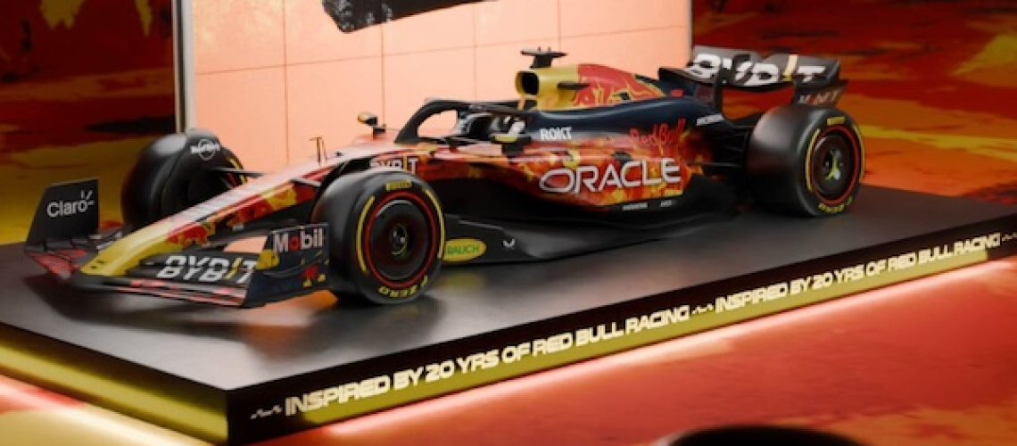 één van de mogelijke liveries voor de RB20 tijdens de GP van Singapore 2024