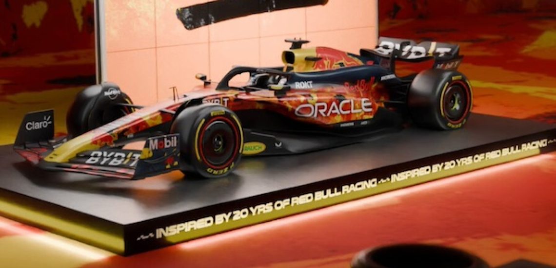 één van de mogelijke liveries voor de RB20 tijdens de GP van Singapore 2024